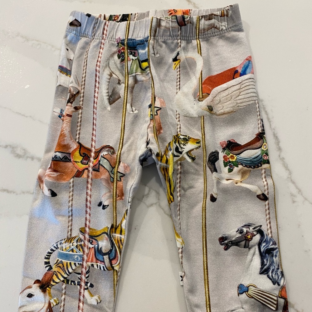 Molo baby girl’s carousel print leggings